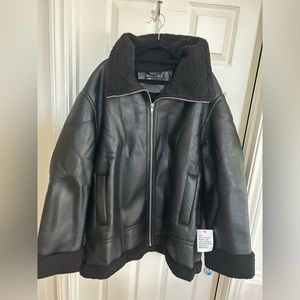 Oversized Leather Jacket